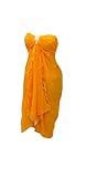LALEELA Sexy Sheer Jupe Orange Beach Wrap Paréo Paréo coverup Cadeau Saint - Valentine