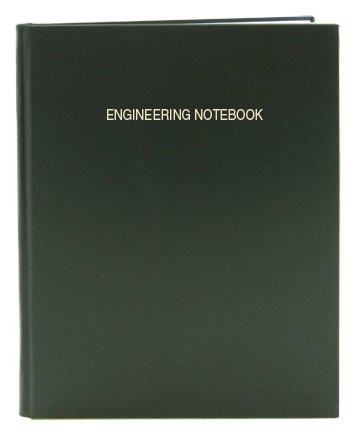BookFactory® Green Engineering Notebook - 168 Pages (.25