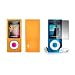 31L DHJRGPL. SL75  Premium Orange Soft Silicone Gel Skin Cover Case + Crystal Clear LCD Screen Protector for Apple iPod Nano 5G, 5th Generation [Accessory Export Packaging]