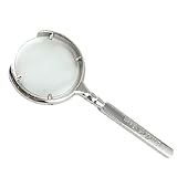 uxcell 拡大鏡 メタルハンドル ガラス 5倍 7.3 x 1cm 149.8g