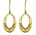 14Kt Yellow Gold Oval Dangle Earrings