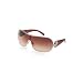 Guess Designer 7024 Womens Oversized Gold Frame Gradient Brown Lens Sunglasses
