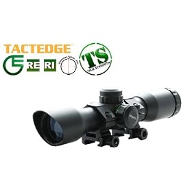 Leapers 5th Gen 4x32 Compact Mini CQB Scope, Illuminated Mil-Dot Reticle, 1/4 MOA, 1 Tube, Weaver Rings