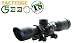 Sporting Goods : Leapers 4x32 Compact Mini CQB Scope, Illuminated Mil-Dot Reticle, 1/4 MOA, 1 Tube, Weaver Rings