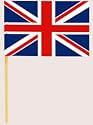 Pack of 50 UNION JACK Flag Picks {Sandwich Flags}