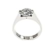 316L Stainless Steel Ring with CZ, Face Width: 5mm & Band Width: 2mm, Finish: Shiny Polish, Sizes: 4.0-10.0