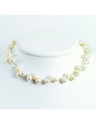 Sterling Silver Freshwater Cultured Pearl 18in Necklace