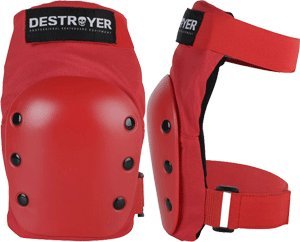 Destroyer Recreation Red Large Knee Skateboard Pads