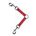 Guardian Gear Nylon 2-Way Medium Dog Coupler with Nickel Plated Swivel Clip, 12-Inch, Black