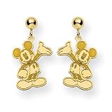 Gold-plated SS Disney Waving Mickey Earrings