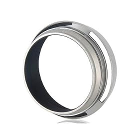 2-in-1 Metal Lens Shade Filter Adapter Ring for Fuji X100 Camera (Silver) + Worldwide free shiping