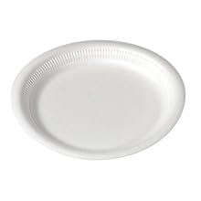 SOLO FS6BPY-0007 Polystyrene Unlaminated Foam Dinnerware Plate, 6" Diameter, White (8 Packs of 125 plates)