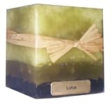 3x3 Square Lotus Candles By Stone