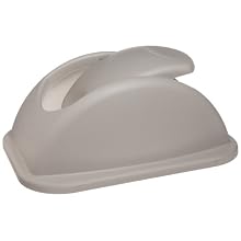 Rubbermaid Commercial Pastic Free-Swinging Plastic Lid, Rectangular, Beige