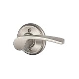 Schlage Merano Right Hand Dummy Lever, Andover Rose, Satin Nickel