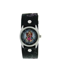 Vintage Ink #VI-W49 Women's Tattoo Inspired Wide Leather Strap Watch