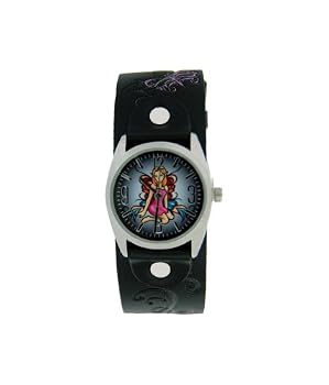 Vintage Ink #VI-W49 Women's Tattoo Inspired Wide Leather Strap Watch