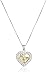 Amazon Collection Sterling Silver A Mother's Love Reversible Heart Pendant Necklace, 18