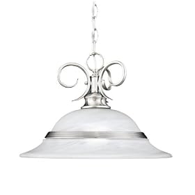 Thomas Lighting M257878 Syracuse Large Pendant, Brushed Nickel