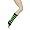 Black/Flo Green Stripes (Stirrup)
