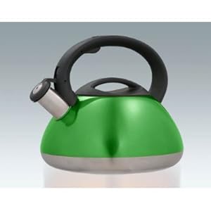 Creative Home Sphere 3 Qt Stainless Steel Whistling Tea Kettle - Emerald Green