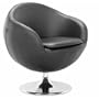 Zuo Modern Bounce Armchair - by Zuo Modern 500061 (Black) (32"H x 30"W x 30"D)