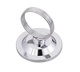 Menu/Card Holder, 2-1/4'' H, 2-1/4'' Dia., Weighted Base, Heavy Spring Steel Wire, Nickel-Plated