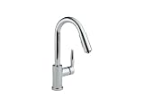 Delta 985 Grail Single-Handle Kitchen Faucet, Chrome