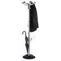 Alba Sevilla Hat and Coat Stand Tubular Steel with Umbrella Holder 4 Hooks 6 Pegs H1750mm Ref PMSEV