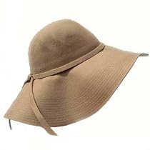 FABULOUS CAMEL WIDE BRIM DIVA STYLE FLOPPY HAT
