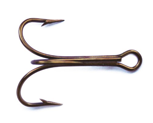 Mustad 3551 Classic Treble Standard Strength Hook (25-Pack), Bronze, Size 12/0 On Sale