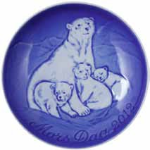 Bing & Grondahl Mother's Day Plate - 2012 - Polar Bear