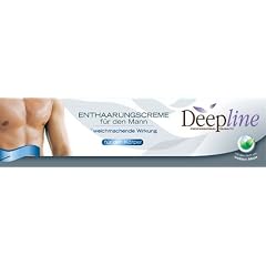 Deepline Haarentfernungscreme f�r den Mann. L�sst die Haut sanft, geschmeidig und seidig auch intimbereich.