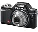 PENTAX Optio I-10 - black + Pix compact leather crust case 11 x 3.5 x 8 cm + 8 GB SDHC Memory Card + DLI92 Battery