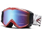 Smith Fuel Graphic Motorcycle Goggles Red Paint By Number Frame w/Sensor Mirror Lens