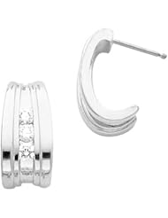 Pair of 14K White Gold Diamond Earrings - 0.42 Ct. -- LIFETIME WARRANTY