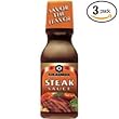 Kikkoman Steak Sauce, 11.75-Ounce Bottle (Pack of 3)