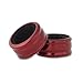 Pedrini Wine and Bar Wine Bottle Collars (Metallic Red, Set of 2)