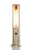 Lava Heat Italia Opus Outdoor Patio Lava Heater, Stainless Steel