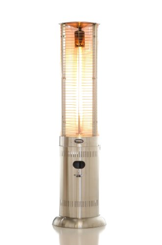 Lava Heat Italia Opus Outdoor Patio Lava Heater, Stainless Steel