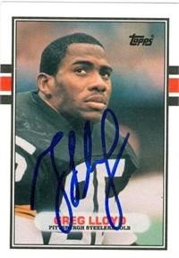 Greg Lloyd Autographed/Hand Signed Football Card (Pittsburgh Steelers)