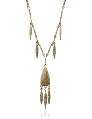 The SAK Organic Pave Y-Shaped Necklace, 18"