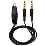 3.5mm Stereo AUX Cable w/ built-in microphone. for HTC EVO Shift 4G