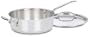 Cuisinart 733-24H Chef's Classic Stainless 3-1/2-Quart Saute Pan with Helper Handle & Cover