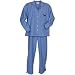 Blue Stripe long sleeve Women's pajamas Doberman