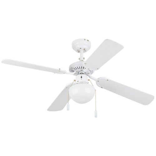 White Finish Decorative Ceiling Fan 1524-15