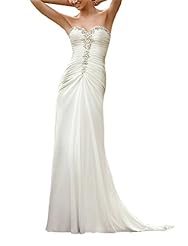 Mermaid Sweetheart Beaded  Peplum Chiffon  Dress with a Brush/Sweep Train  With Ruffles