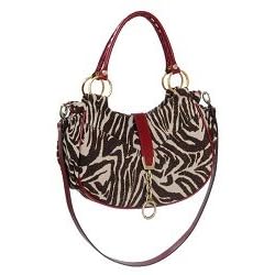 Mia Bossi Diaper Bag Alisa In Gold Zebra by mia bossi
