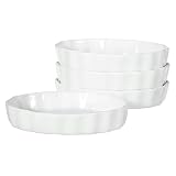 BIA Porcelain Oval Quiche Set of 4- White
