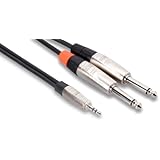 Hosa HMP-010Y 10-Feet 3.5MM TRS - 1/4-Inch TS Pro Y-Cable